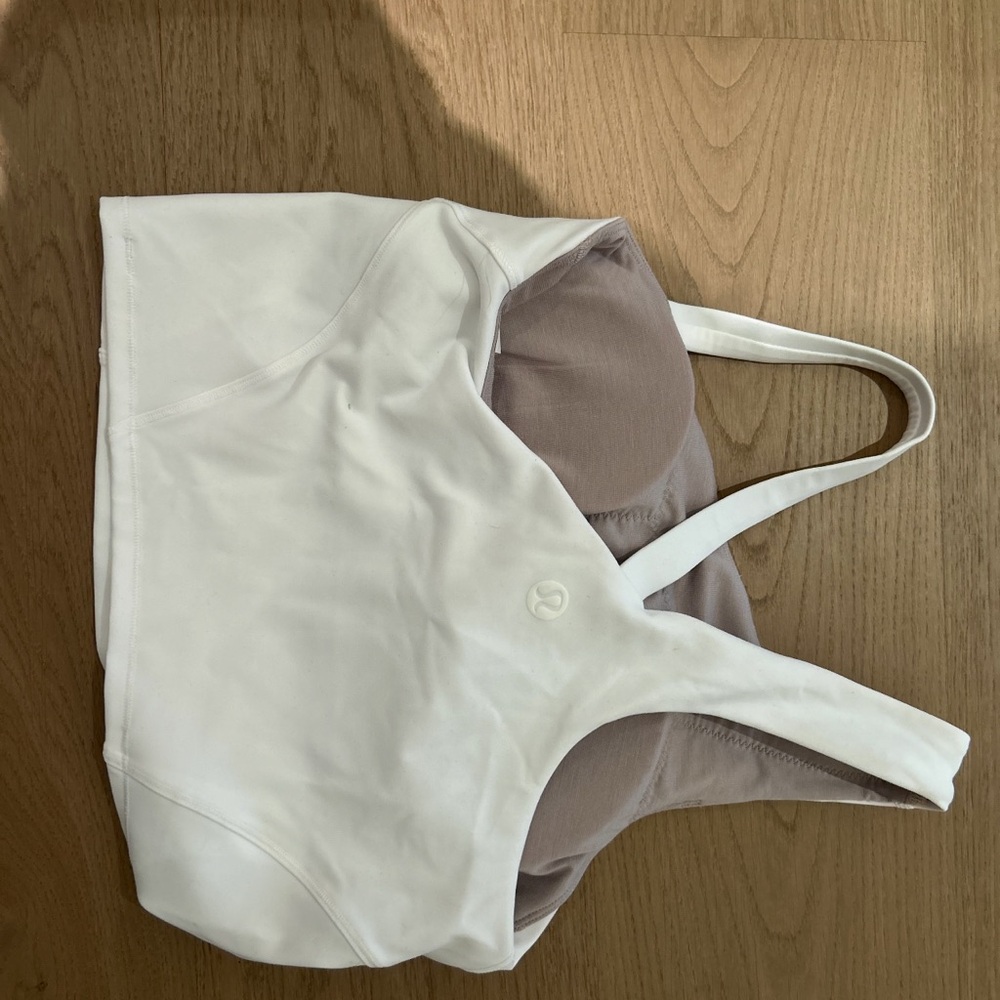 lululemon athletica White and Gray Women's Top